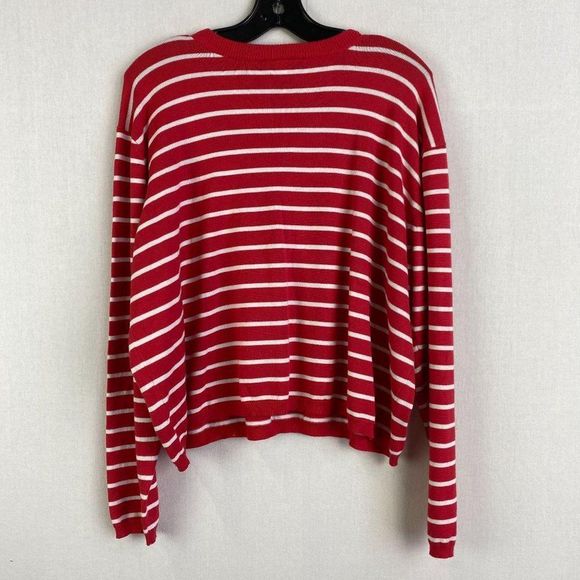 LANE BRYANT Red Stripe Sweater - Picture 3 of 6